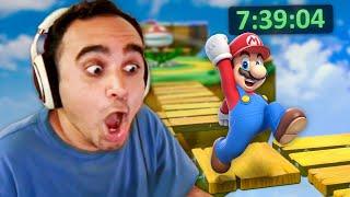 Pro Mario Speedrunner tries Mario 3D World for the first time...