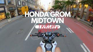 Honda Grom NYC Midtown TRAFFIC MONSTER | Pure Sound