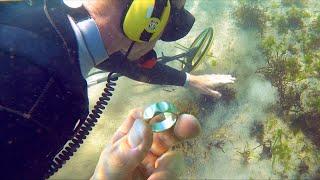 Underwater Metal Detecting Found Cash & Jewelry LOST at SEA