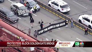 Breaking News | Pro-Palestinian protesters block San Francisco Golden Gate Bridge, other sites ac...