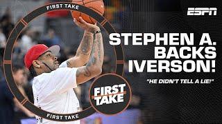 Allen Iverson DID NOT TELL A LIE! - Stephen A. on AI averaging 43 PTS in the modern NBA | First Take