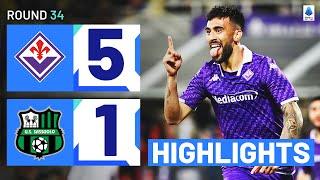 FIORENTINA-SASSUOLO 5-1 | HIGHLIGHTS | Goals galore in Florence! | Serie A 2023/24