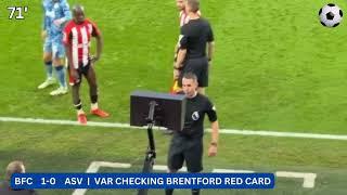 Fans Reaction Emi Martinez Fight, 2 Red Cards! (Aston Villa vs Brentford)