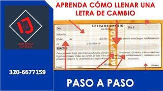 CÓMO LLENAR UNA LETRA DE CAMBIO COLOMBIA 2023 CLAVES PARA PROCESOS EJECUTIVOS