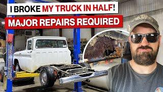 Rusted and Busted! DIY Frame Repair! 1962 Chevrolet C10 Shortbed! Budget Friendly Pickup Truck!