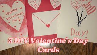3 DIY Valentine’s Day Cards!