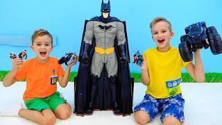 Vlad and Niki help Batman and his friends save the Batcave