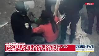 Golden Gate Bridge blocked by pro-Palestinian protesters